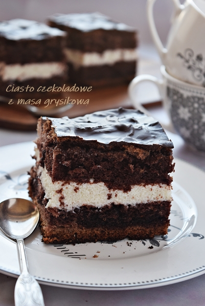 Ciasto czekoladowe z masÄ… grysikowÄ…
